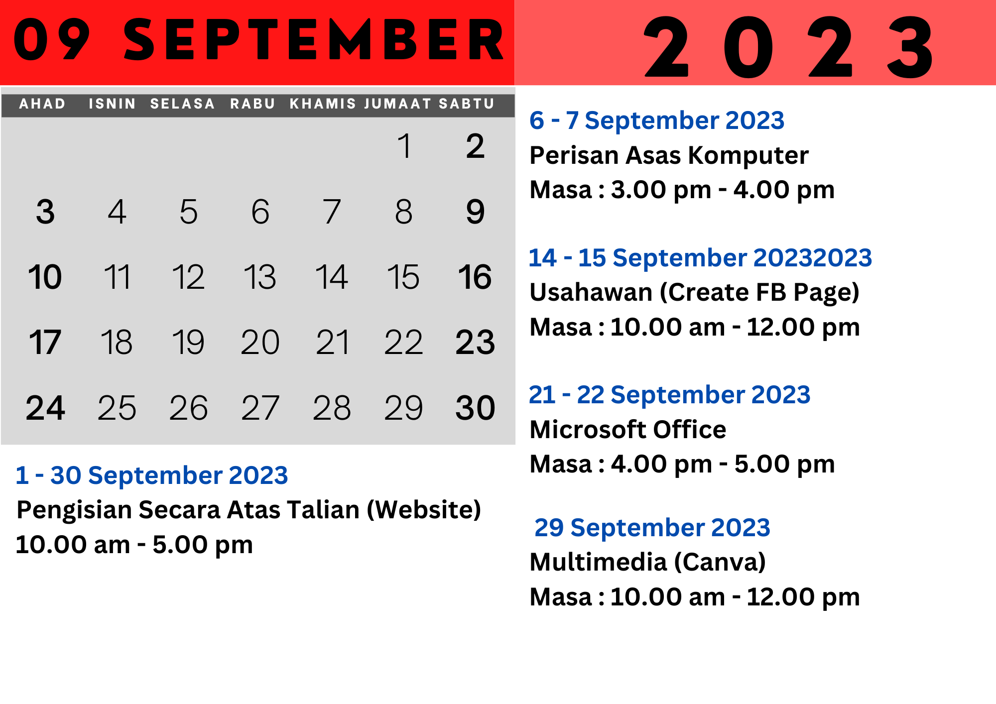 9. September 2023